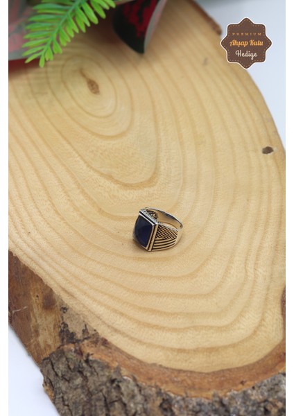 Safir Taşlı Dikdörtgen 925 Ayar Gümüş Çocuk Yüzük 201023752 modelleri