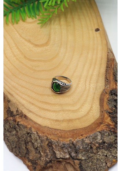 Zümrüt Taşlı Oval Model 925 Ayar Gümüş Çocuk Yüzük 201023743 modelleri