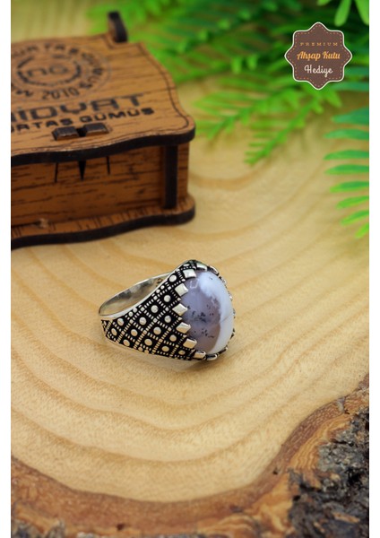 Havlit Taşlı 925 Ayar Gümüş Erkek Yüzük 201023772 modelleri