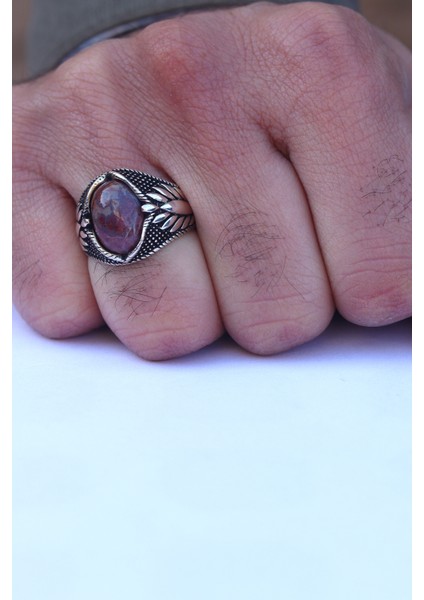 Güneş Taşı Taşlı 925 Ayar Gümüş Erkek Yüzük 201023776 fiyatları