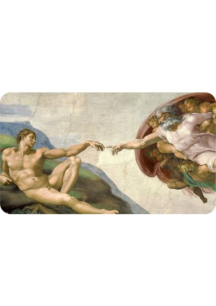 Michelangelo ve Adem'in Yaratilisi Tablosu Magneti