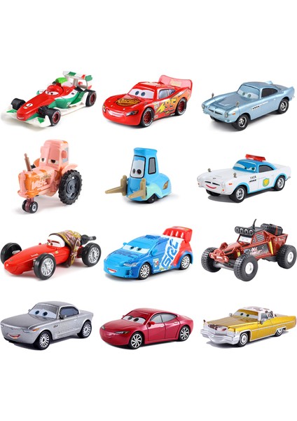 Disney Pixar Arabalar 2 3 Oyuncakları Şimşek Mcqueen Francesco Sterling Finn Mcroket 1:55 Diecast Metal Alaşım Model Oyuncak Araba Çocuk Hediyesi (Yurt Dışından) fiyatları