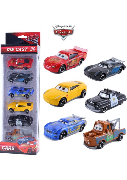 Disney Pixar Araba 3 6/7 Parça Set Şimşek Mcqueen Jackson Storm Mack Amca Kamyon 1:55 Dietcast Metal Araba Modeli Çocuk Oyuncağı Hediye (Yurt Dışından) modelleri