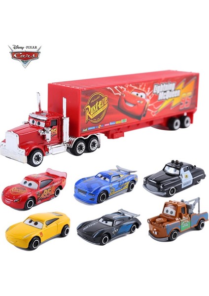 Disney Pixar Araba 3 6/7 Parça Set Şimşek Mcqueen Jackson Storm Mack Amca Kamyon 1:55 Dietcast Metal Araba Modeli Çocuk Oyuncağı Hediye (Yurt Dışından) fırsatları