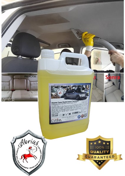 Döşeme Tavan Deri ve Plastik Temizleyici Pro 5 lt modelleri