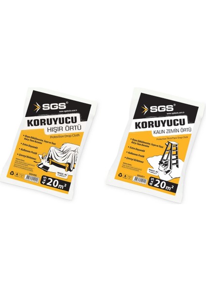 Kalın Zemin Örtüsü 30M2 & Sgs Koruyucu Hışır Örtü 30M2