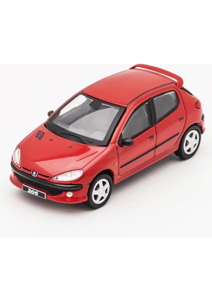 Dct 1/64 206 Model Araba Eski Araç Hatchback Diecast Araba Koleksiyonu Oyuncak Istasyonu Araç Yetişkinler Için Hediye Vitrinli (Yurt Dışından)