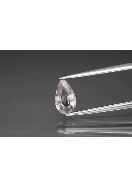 1.11 Ct 8.3x5 mm Pear Pinkish Green Sapphire Madagascar, Heated