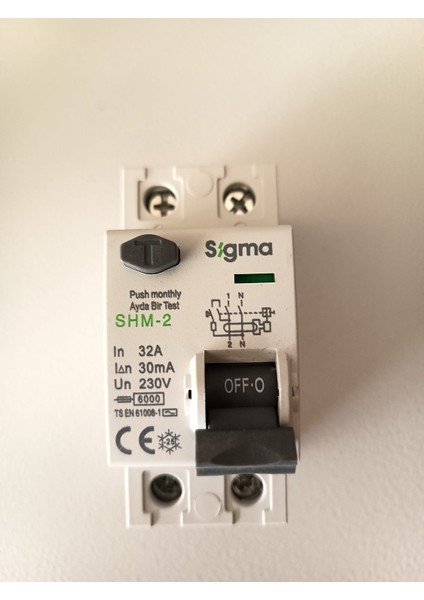 2X32A 30MA Kaçak Akım Rölesi