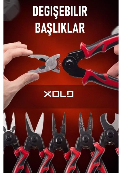 5 In 1 Çok Fonksiyonlu Usta Pense Seti Tel Sıyırıcı Kablo Kesici Metal Kesici Full Paket Kırmızı modelleri