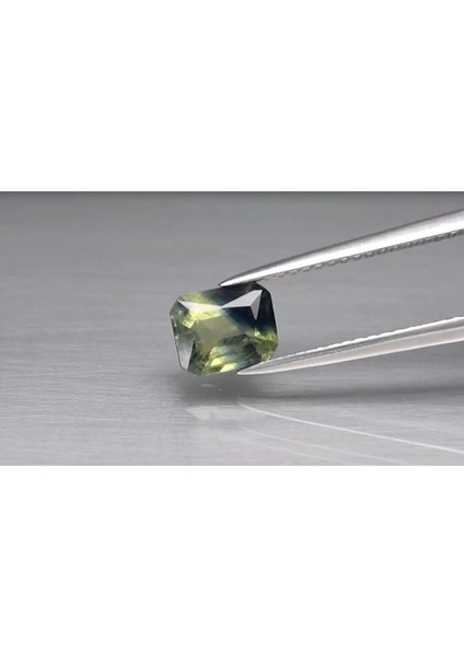 1.27 Ct 6.7x5.4 mm Octagon Blue-Green Sapphire Australia, Heated
