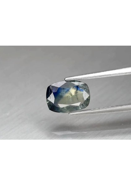 1.30 Ct 8.3x6 mm Cushion Blue-Green Sapphire Australia, Heated