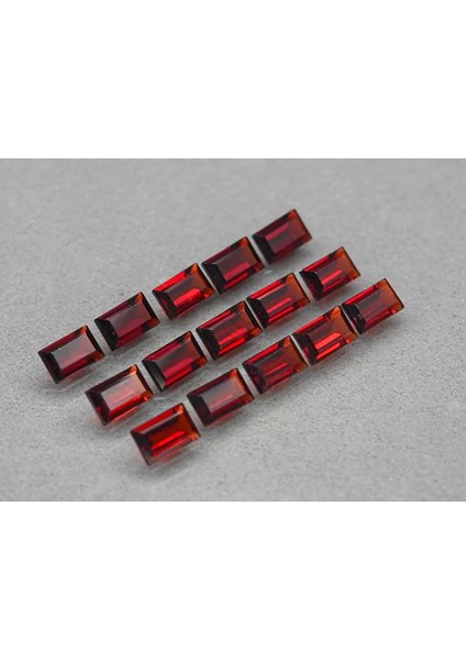 15PCS Lot 5.5ct T.w Vs-Vvs Baguette Natural Reddish Orange Garnet