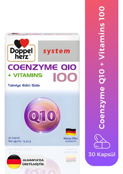 Q10 100 + Vitamins 30 Kapsül
