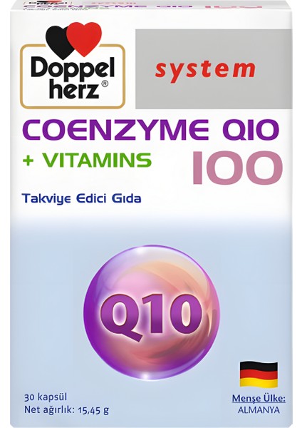 Q10 100 + Vitamins 30 Kapsül