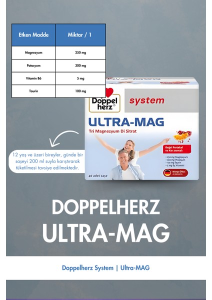 Doppelherz Ultra-Mag 40 Saşe