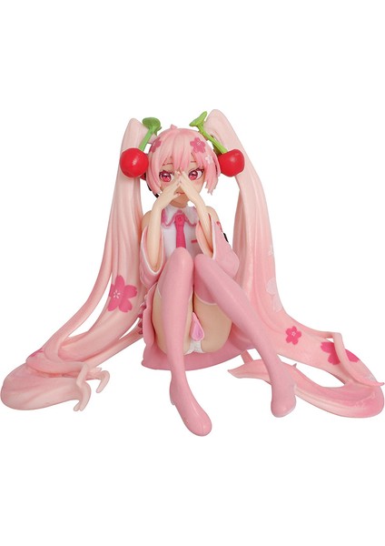 8 cm Hatsune Miku El Yapımı Oturma Pozisyonu Sakura Hatsune Iki Boyutlu Güzellik Kız Masaüstü Süsleri (Yurt Dışından)