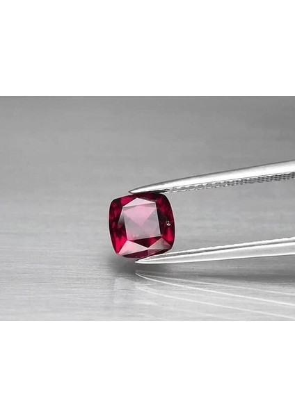 1.48 Ct 6.3x6.3 mm Cushion Natural Pinkish Purple Rhodolite Garnet, Africa