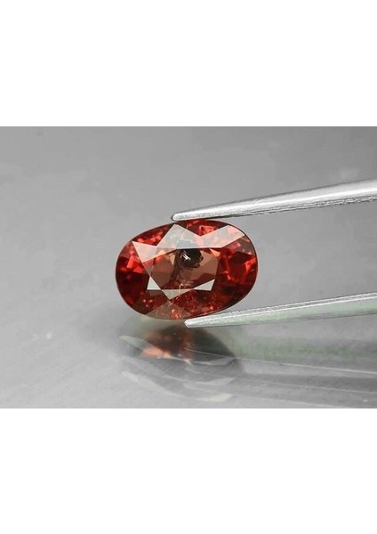 2.56 Ct 9.2x6.2 mm Oval Natural Pinkish Orange Pyrope Garnet, Tanzania