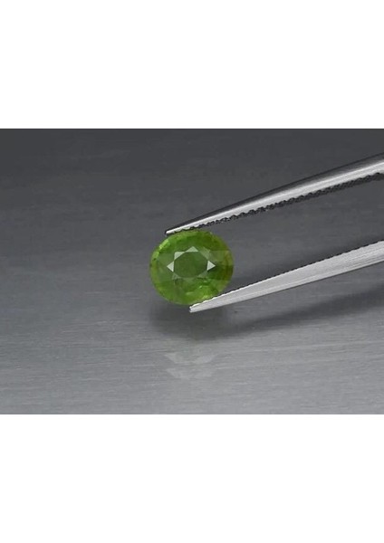 1.41 Ct 7.5x6.6 mm Oval Natural Green Grossular Garnet, Africa