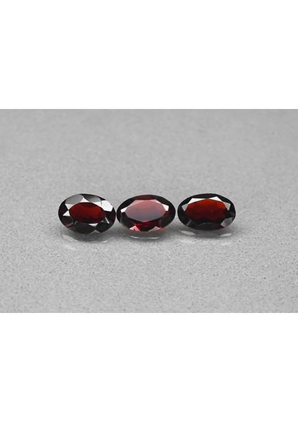 4.18 Ct 3pcs Lot T.w Vs-Vvs Oval Natural Red Almandine Garnet, Africa