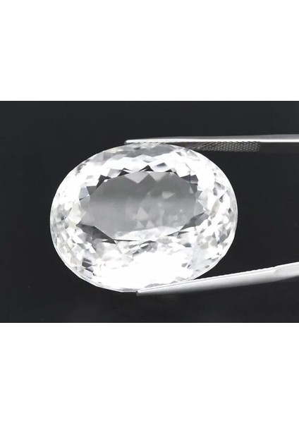 60.06 Ct 27.5x22.8 mm Vs Oval Natural White Quartz Myanmar