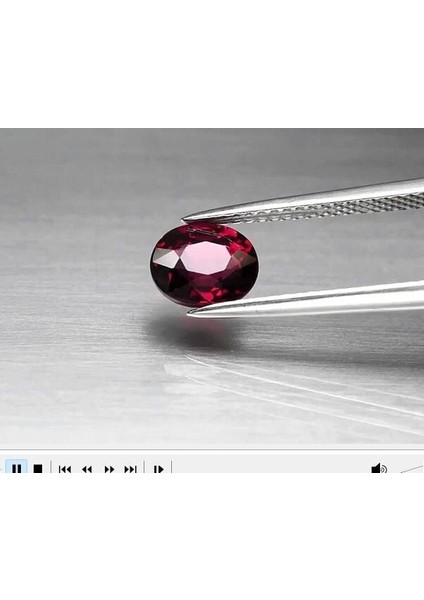 1.71 Ct 7x6 mm Vvs Oval Natural Pinkish Purple Rhodolite Garnet, Mozambique