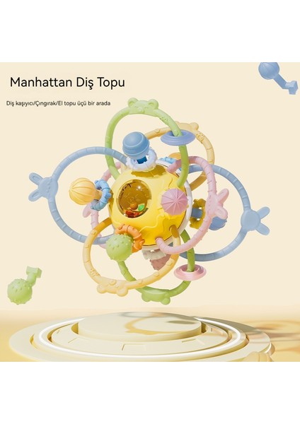 Manhattan Top Çocuk Diş Kaşıyıcı Silikon Öğütücü (Yurt Dışından) indirimleri