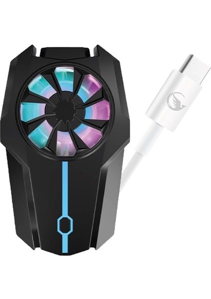 Sr-Mc5 Manyetik 3 Kademeli Fan Hızı 5000R 8*5*4cm Telefon Soğutucu