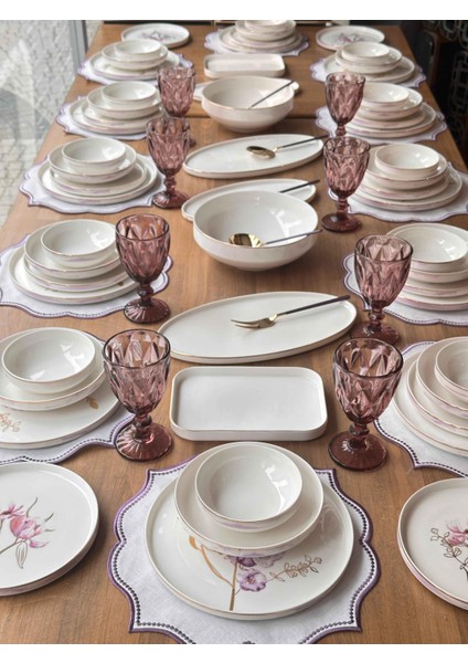 Yemek Takımı Modern Violet 85 Parça 12 Kişilik
