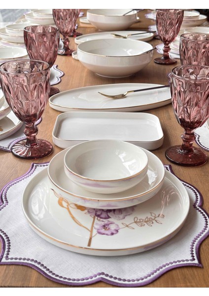 Yemek Takımı Modern Violet 85 Parça 12 Kişilik