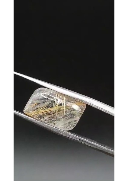 6.05 Ct 13.5x8.4 mm Natural Golden Rutilated Quartz