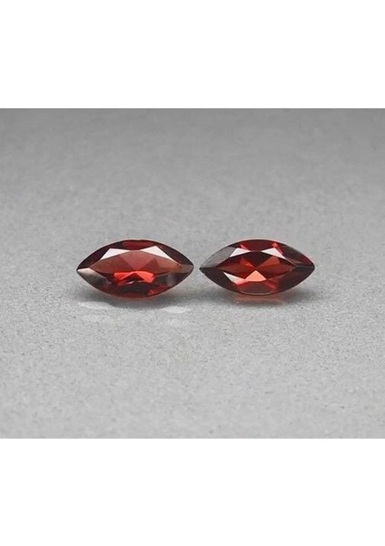 3.86 Ct T.w Pair 2pcs Marquise Natural Purplish Pink Rhodolite Garnet, Africa