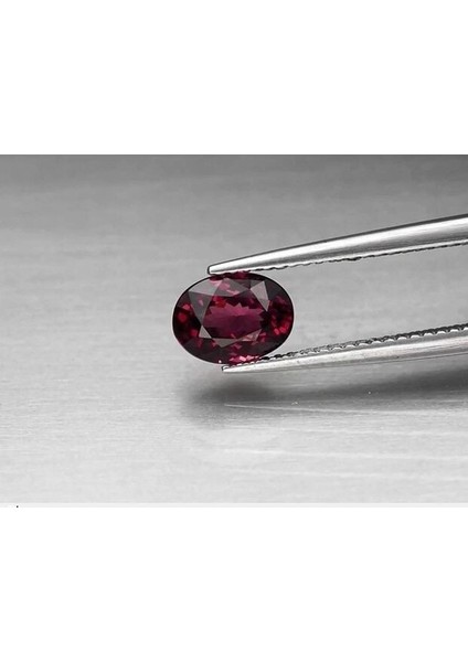 1.59 Ct 8x6 mm Vvs Oval Natural Purplish Pink Rhodolite Garnet Madagascar