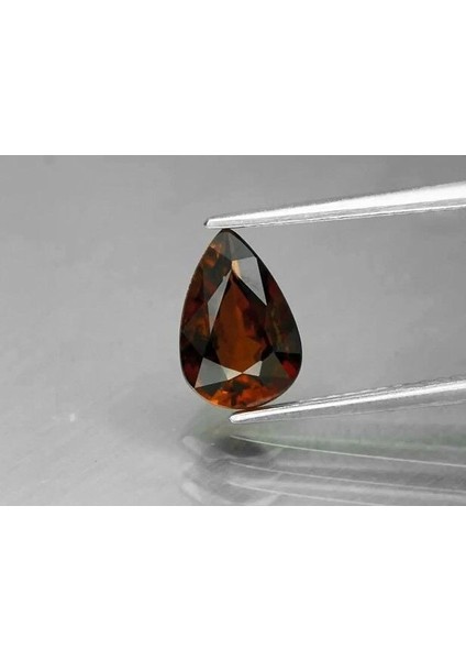 1.32 Ct 9x6.2 mm Pear Natural Orange Pyrope Garnet, Tanzania