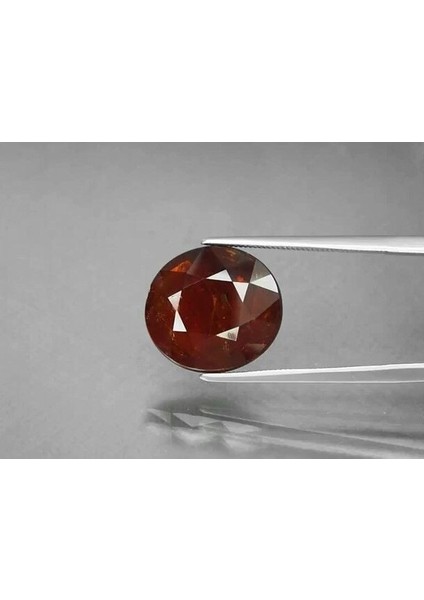 11.77 Ct 14.2x13 mm Oval Natural Medium Orange Spessartite Garnet, Namibia