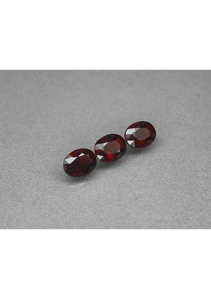 3pcs Lot 5.98 Ct T.w Vs-Vvs Oval Natural Orangish Red Garnet, Africa