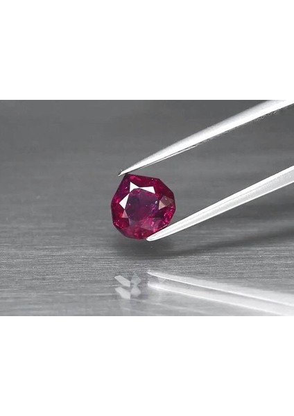 1.66 Ct 7.4x7.3 mm Fancy Natural Purplish Pink Rhodolite Garnet, Mozambique