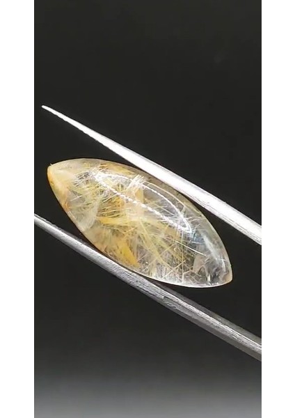 12.25 Ct 26.4x10.9 mm Natural Golden Rutilated Quartz