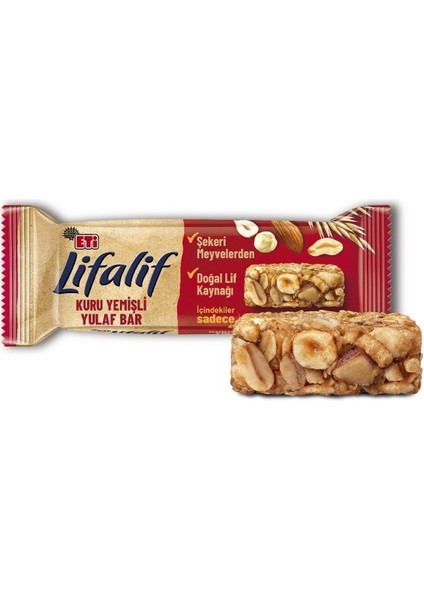 Lifalif Kuru Yemişli Yulaf Bar 35 G x 16 Adet