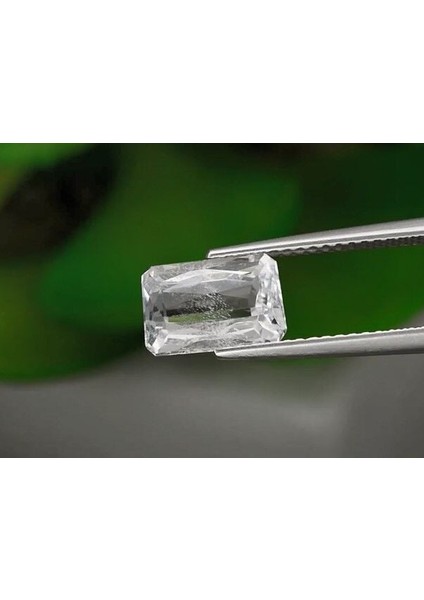 2.07 Ct 9.3x6.2 mm Scissor-Cut Natural White Goshenite Beryl, Madagascar