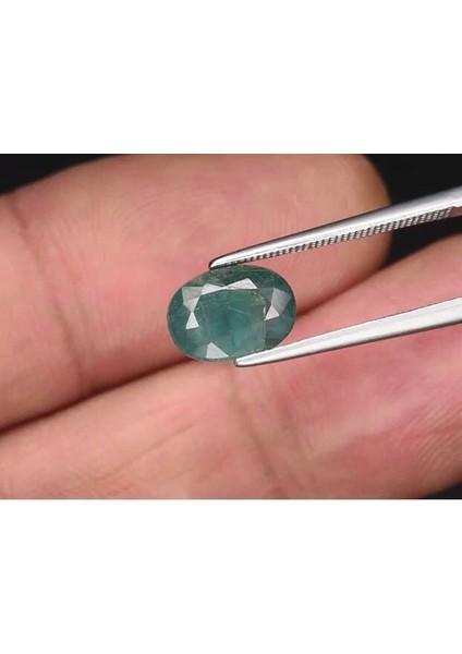 2.38 Ct 9.7x7 mm Oval Natural Bluish Green Grandidierite
