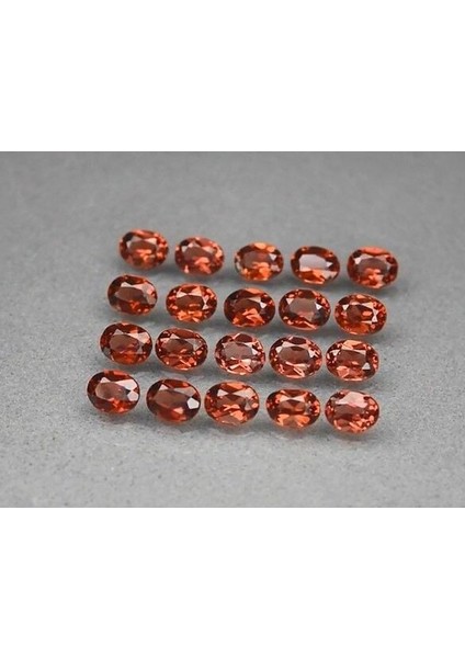 4.55 Ct 20PCS Lot T.w 4x3 mm Oval Natural Pinkish Orange Garnet, Best For Setting