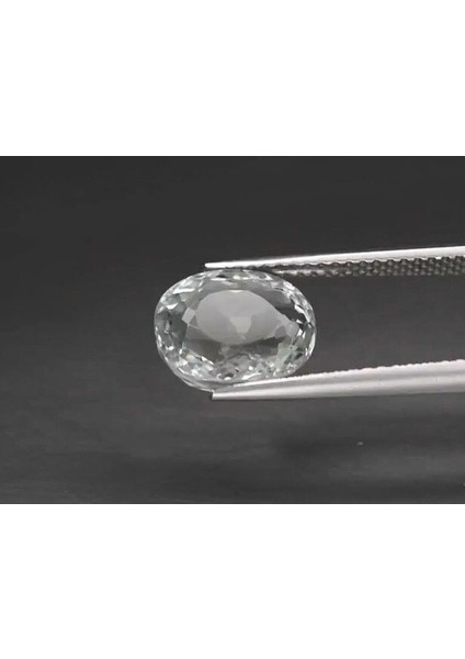 2.94 Ct 10x8.2 mm Vs Oval Natural Light Bluish Green Beryl, Madagascar