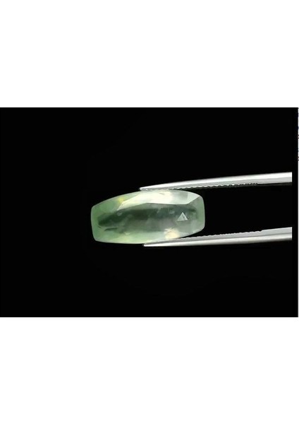 6.79 Ct 17.6x8 mm Long Cushion Natural Green Prehnite, Africa