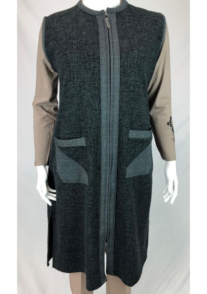 E.z.m Kırçıllı Fermuarlı Yelek