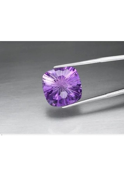 14.08 Ct 15.6x15.6 mm Vs Cushion Brilliant-Cut Natural Unheated Purple Amethyst