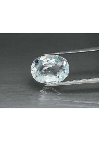 3.60 Ct 12x9 mm Oval Natural Unheated Blue Aquamarine, Brazil