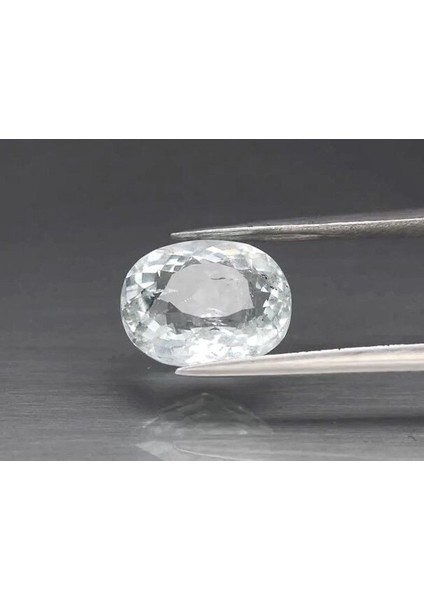 2.78 Ct 10.3x8.4 mm Oval Natural Unheated Greenish Blue Aquamarine, Brazil