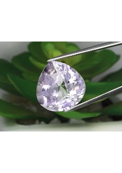 23.88 Ct 19.6x19.3 mm Vs Pear Natural Unheated Purple Amethyst, Brazil